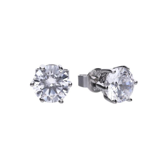 Diamonfire 3 Carat Cubic Zirconia Solitaire Stud Earrings Earrings DIAMONFIRE 