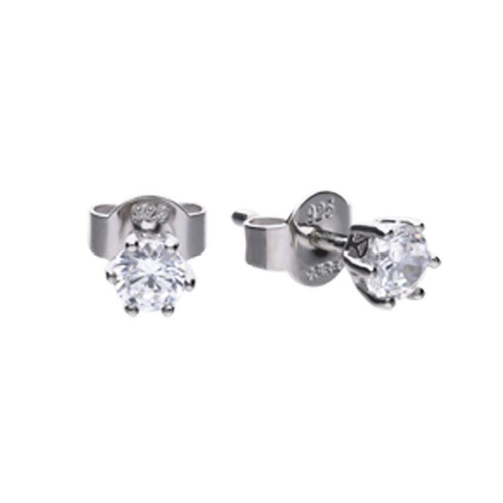 Diamonfire 0.5 Carat Cubic Zirconia Solitaire Stud Earrings Jewellery Carathea