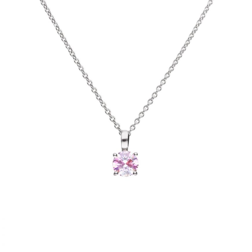 Diamonfire Pink Zirconia Pendant Necklaces & Pendants Carathea 