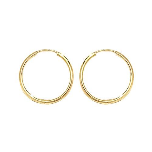 9CT 14 MM DC SLEEPERS Earrings