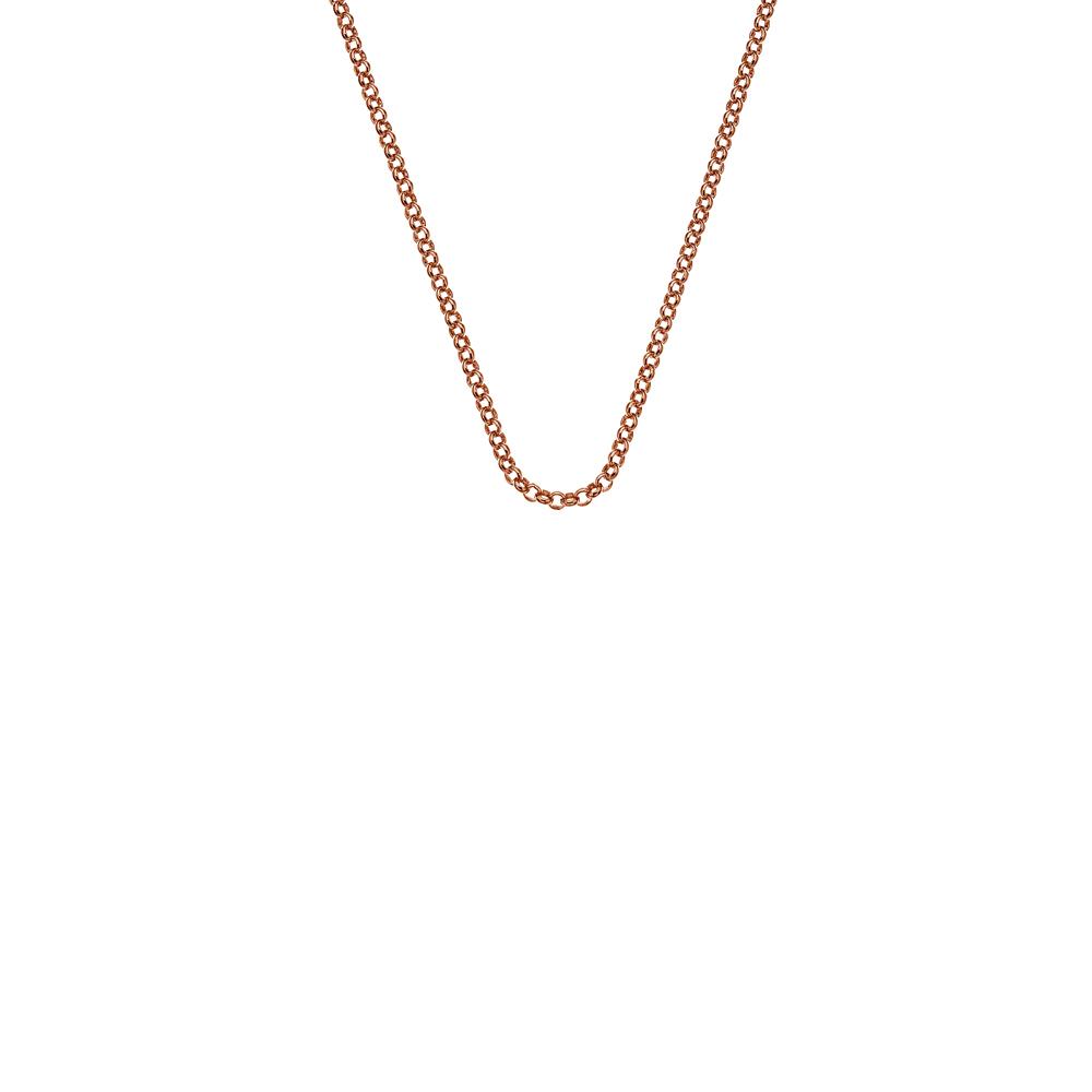 Emozioni Rose Gold and Silver Belcher Chain Jewellery Hot Diamond 18" (45 cm) 