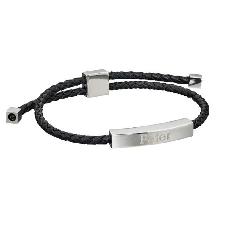 Fred Bennett "Father" Bracelet with Toggle In Leather men's bracelets & bangles FRED BENNETT 