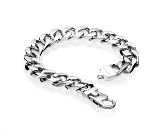 Fred Bennett Stainless Steel Curb Bracelet Men's Bracelets FRED BENNETT 