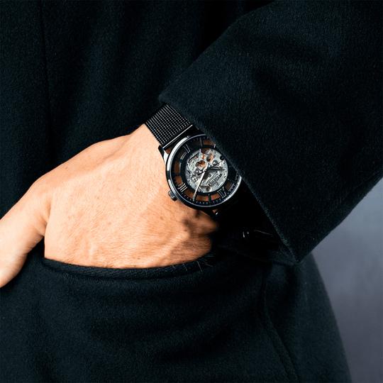 Men's Festina Automatic Skeleton Watch with Black Mesh Strap F20535/1 Watches Festina 