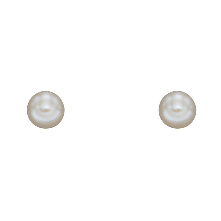 Gold 5 mm Freshwater Pearl Stud Earrings Earrings Gecko