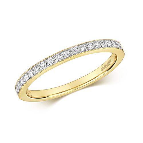 Gold and Diamond Eternity Ring Rings Treasure House Limited J 