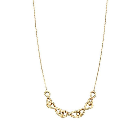 Gold Infinity Link Necklace Jewellery Carathea 