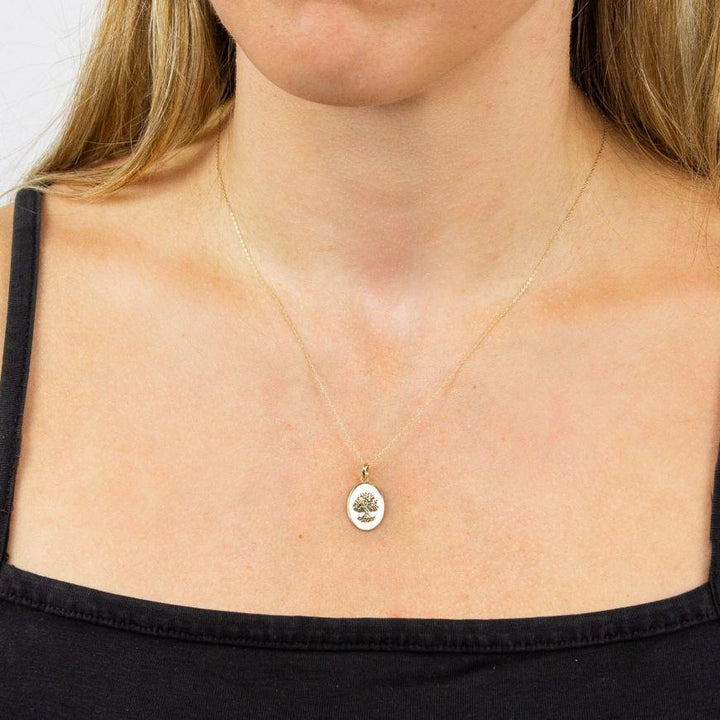 Gold Tree of Life Pendant Necklaces & Pendants Gecko