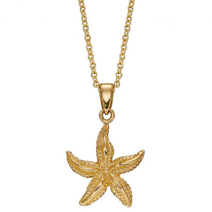 Gold Starfish Pendant Necklaces & Pendants Gecko 