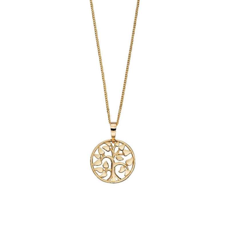 Gold Tree of Life Pendant Necklaces & Pendants Gecko