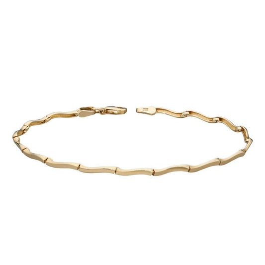 Gold Wave Bracelet Jewellery Carathea 