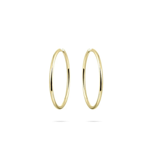 Gold plated silver extra large hoop earrings Jewellery Carathea