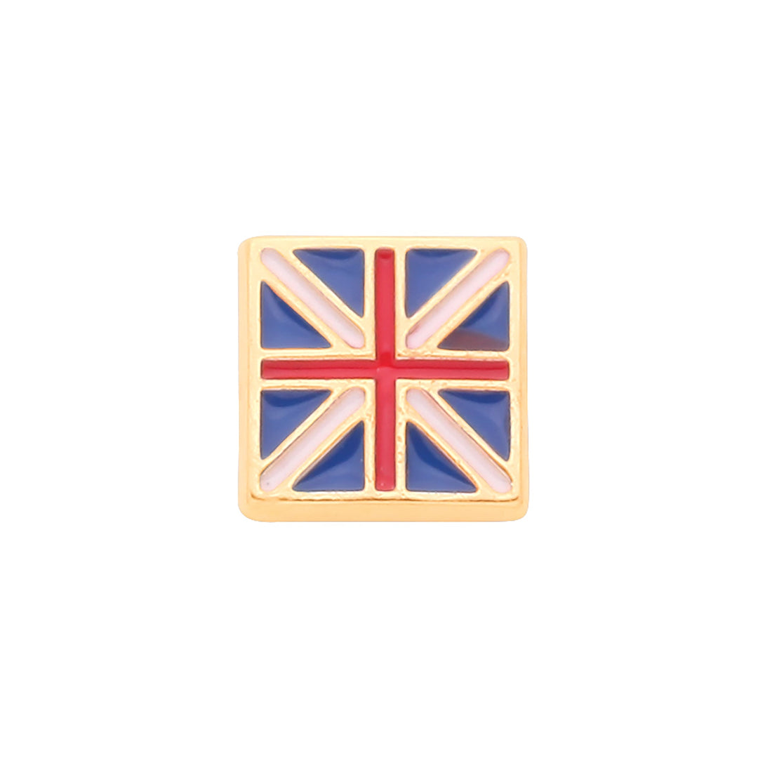 Gold Union Jack Single Stud for Men Hanron