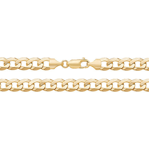 heavy gold curb chain unisex Jewellery Carathea