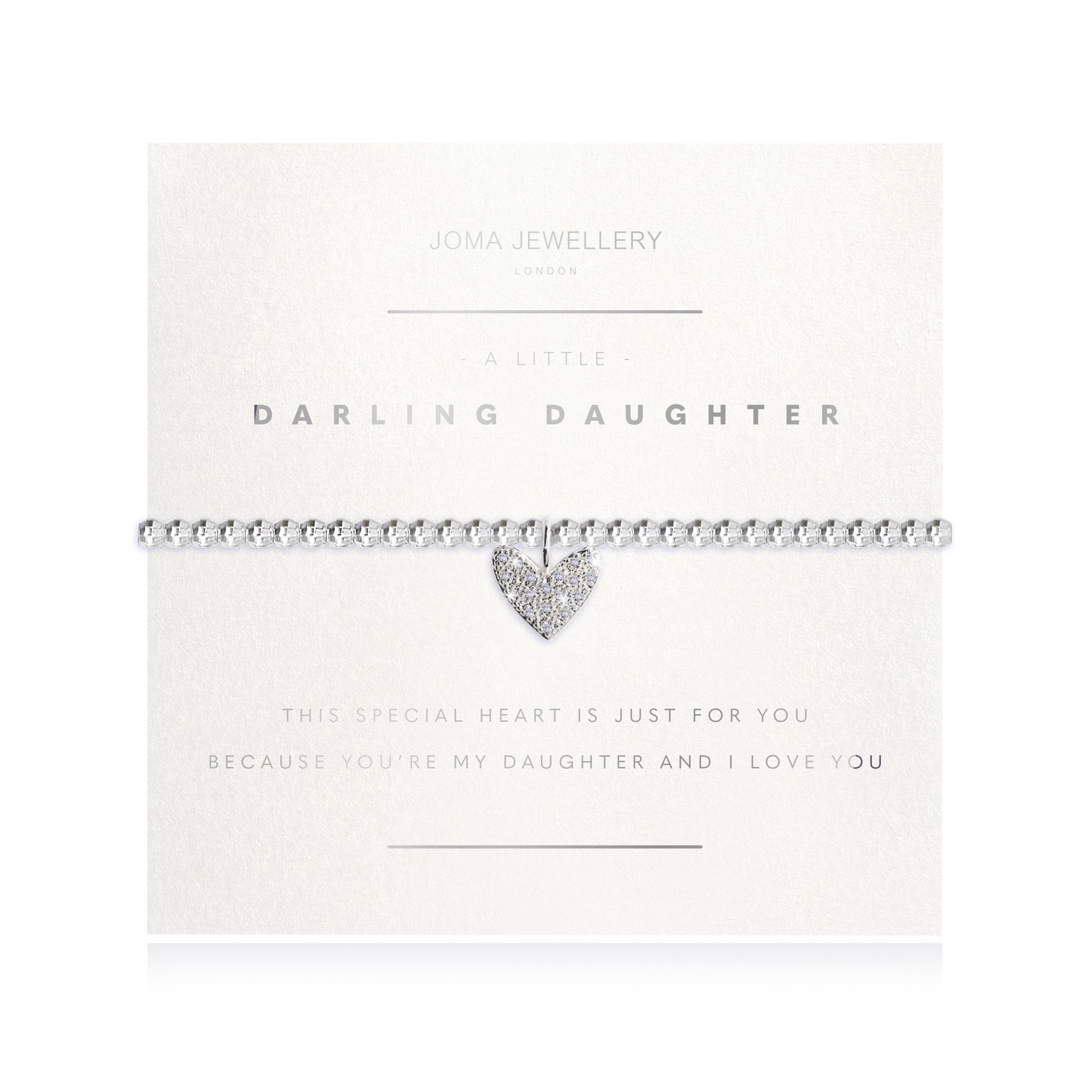 Joma Jewellery 3190 A Little Darling Daughter Facetted bracelet Jewellery Joma Jewellery 