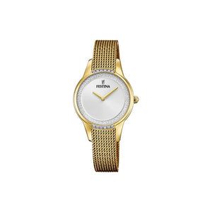 Ladies Festina Mademoiselle Gold-Tone Watch with Mesh Strap F20495/1 Watches Festina 