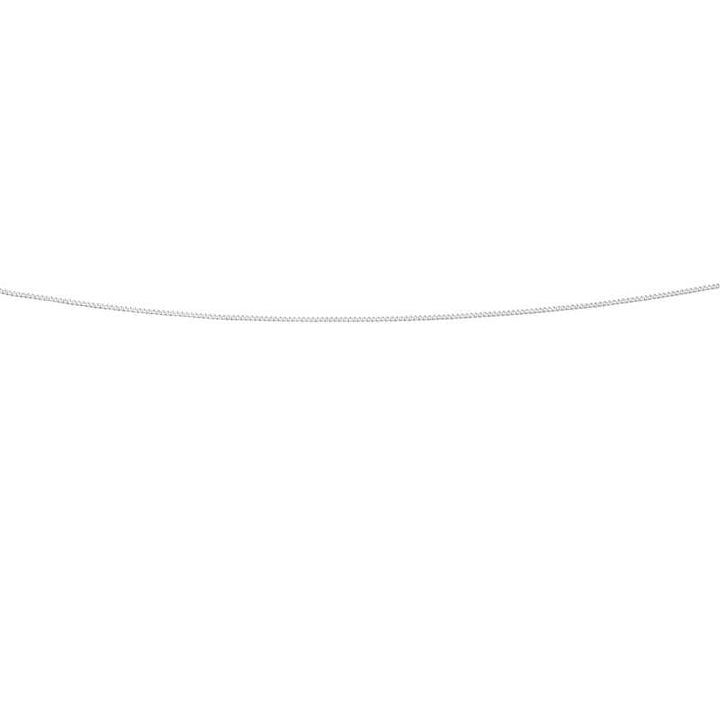 Silver Diamond Cut Curb Chain 16" - 18" Chains Gecko