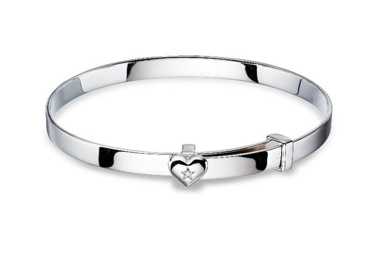 Little Star Diamond Heart Baby Bangle Bracelets & Bangles Little Star 