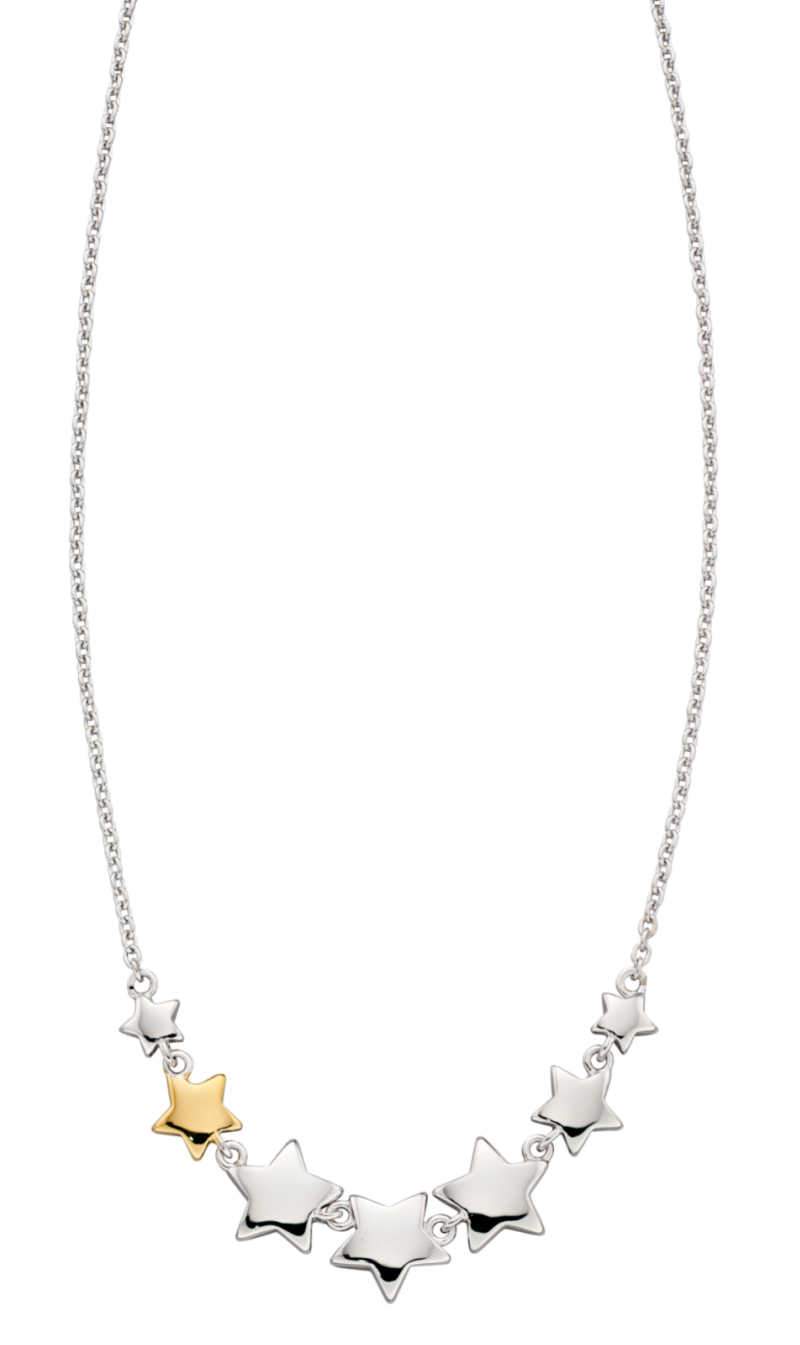 Little Star Girls Star Necklace in Silver with Single Rose Gold Star Necklaces & Pendants Little Star 