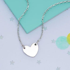 Little Star Ladies Silver Heart Necklace Necklaces & Pendants Little Star 