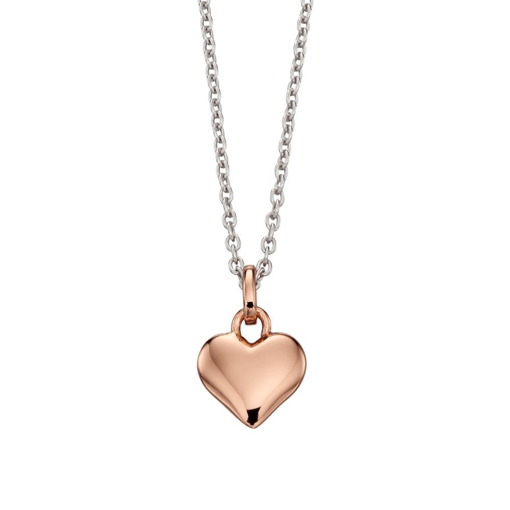 Small heart necklace deals rose gold