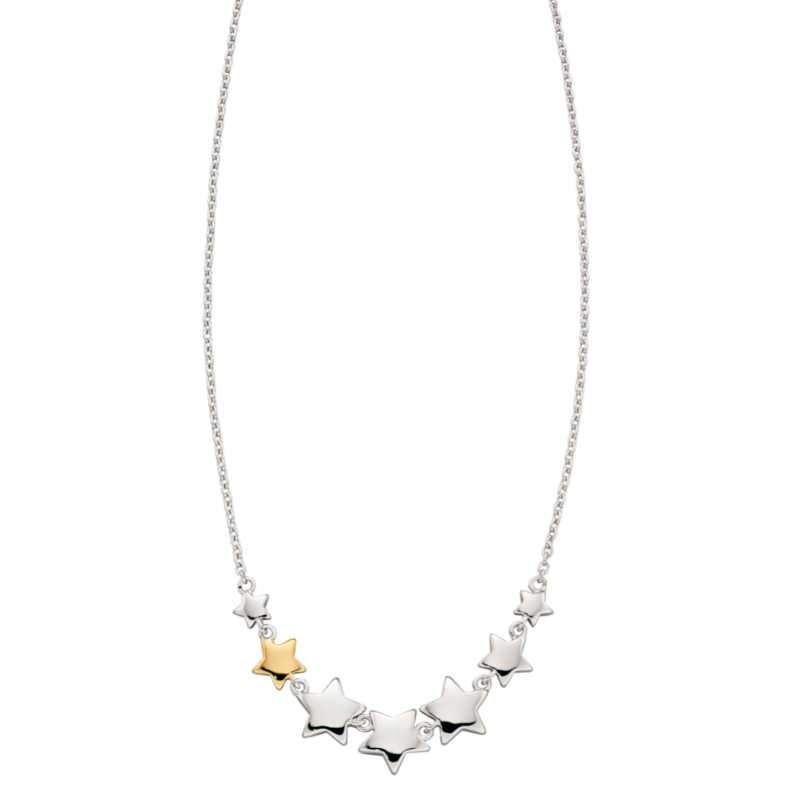Little Star Girls Star Necklace in Silver with Single Rose Gold Star Necklaces & Pendants Little Star