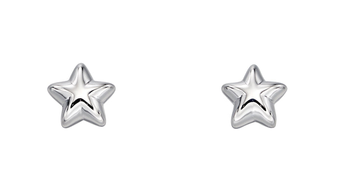 Little Star Medium Silver Star Stud Earrings Earrings Little Star