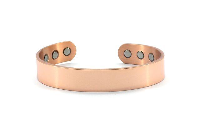 Wide Plain Copper Magnetic Bangle Jewellery Coppercraft 