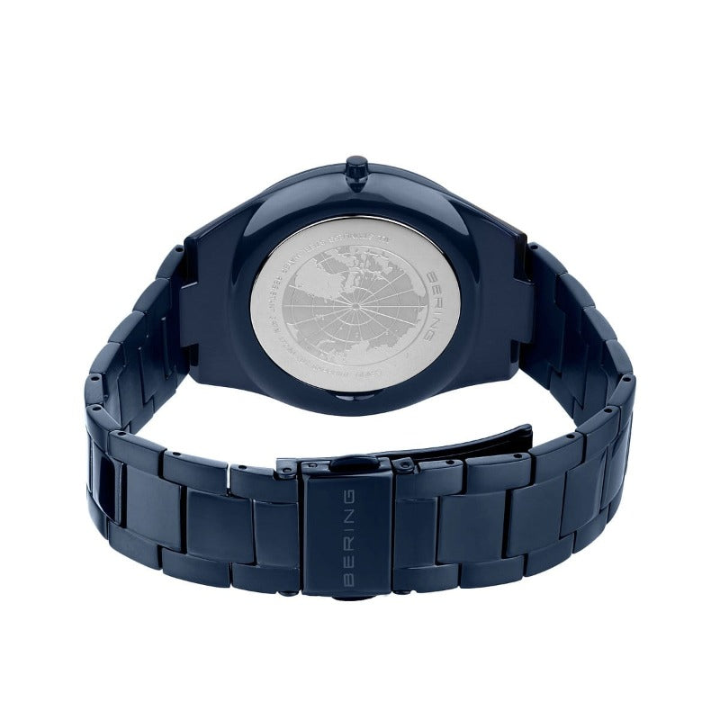 Bering Men's Ultra-Slim Watch in Blue 17240-797 Watches Bering
