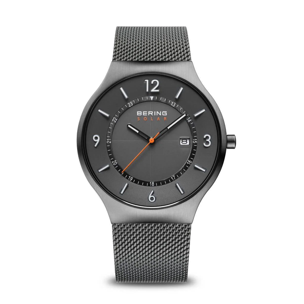Bering Men s Solar Watch in Grey 14441 377 Carathea
