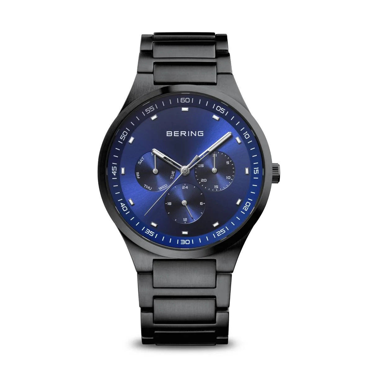 Men's Bering Watch Black Blue 11740-727 Watches Bering 