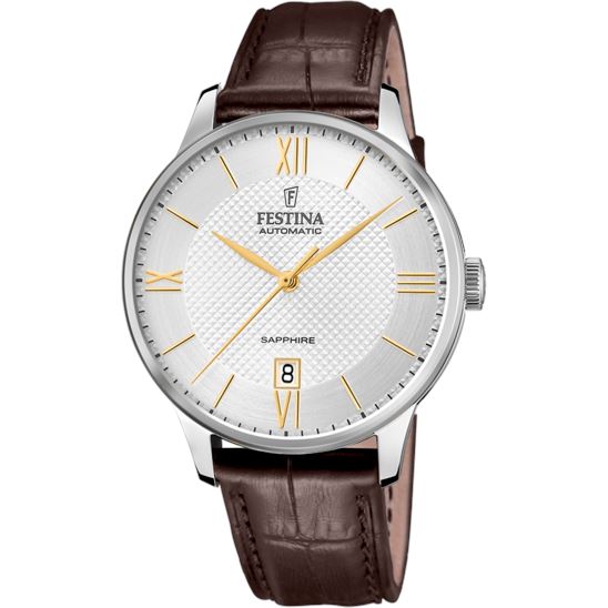 Men's Festina Automatic Watch with Brown Leather Strap F20484/2 Watches Festina 