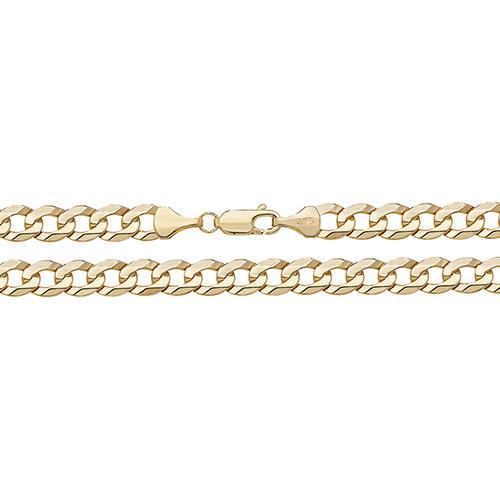 Men's Gold Curb Bracelet Bracelets Treasure House Limited 