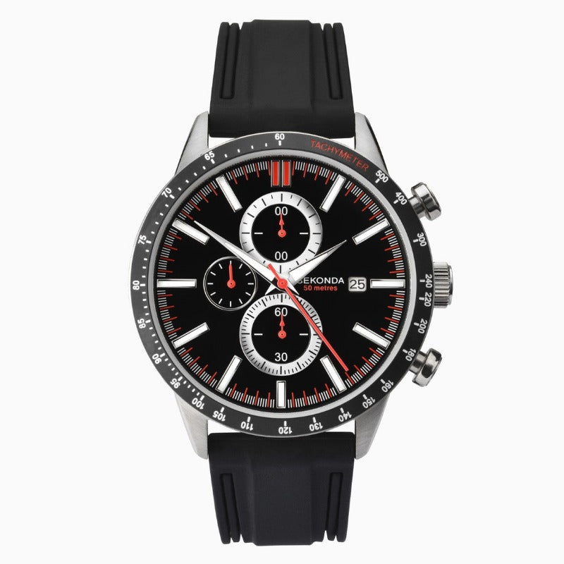 Sekonda Men's Chronograph Watch with Rubber Strap 1594 Watches Sekonda 