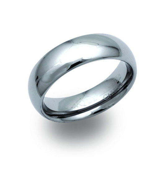 Men's Tungsten Ring 7mm Band Jewellery Unique 56 