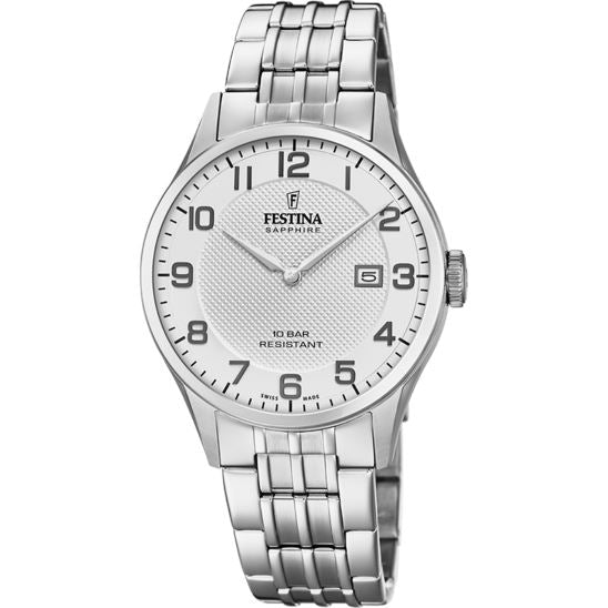 Festina Swiss Made Men's Watch with Steel Bracelet F20005/1 Watches Festina 