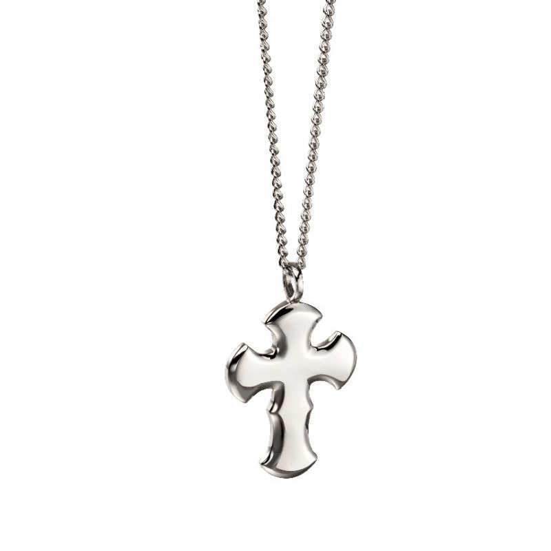 Men's Steel Rounded Cross Pendant Necklaces & Pendants FRED BENNETT