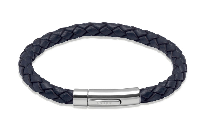 Men's Woven Leather Bracelet in Various Colours