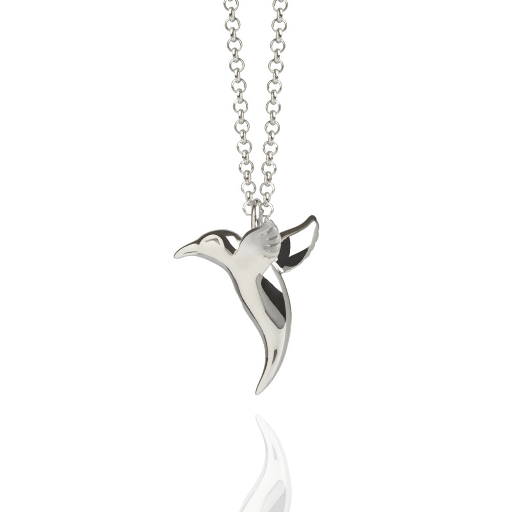Silver Hummingbird Pendant by Muru Necklaces & Pendants Muru 