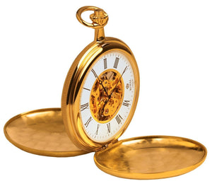 Royal London Mens PVD Gold Plated Mechanical Pocket Watch Watches JoolsJewellery.co.uk 