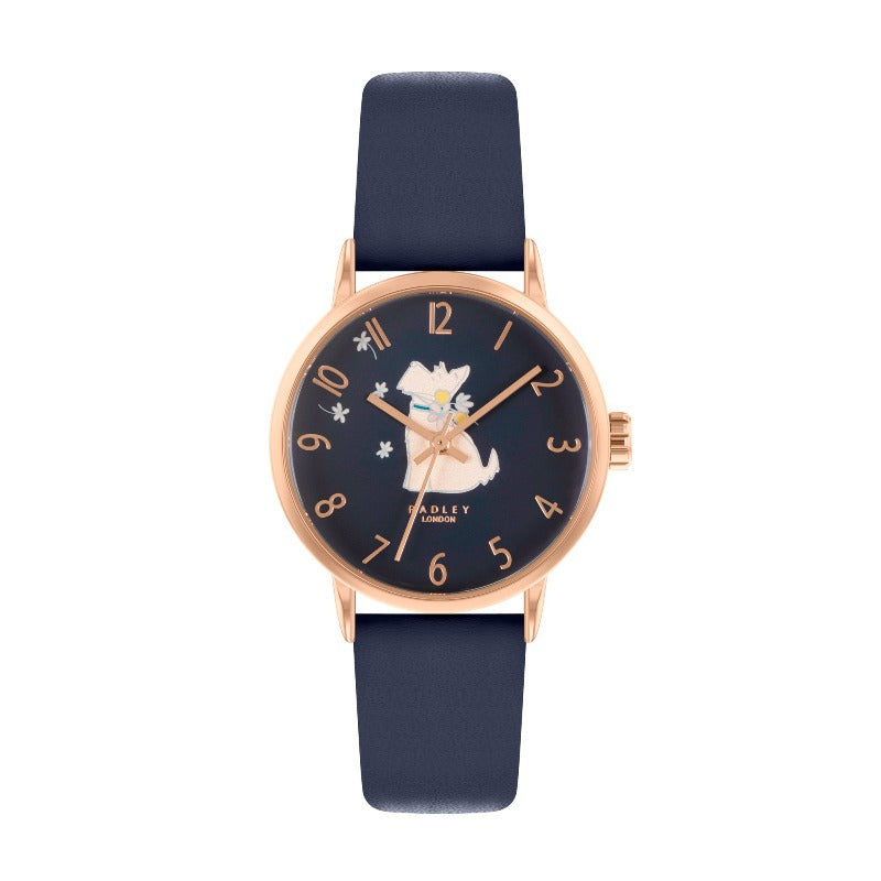 Radley Ladies Watch in Navy Blue with Leather Strap RY21268 Watches Carathea