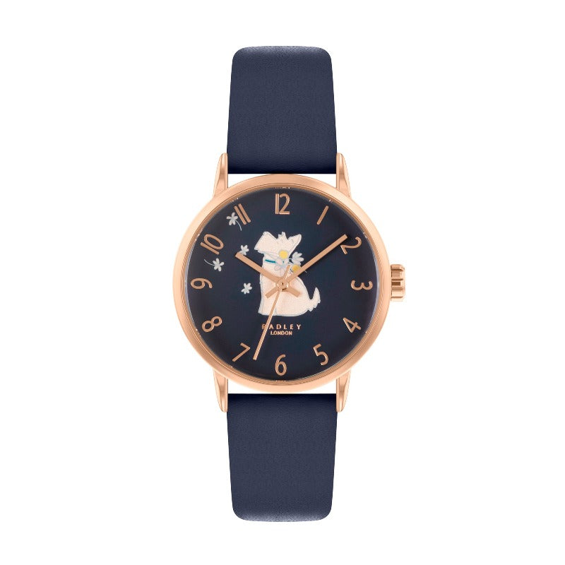 Radley Ladies Watch in Navy Blue with Leather Strap RY21268 Watches Carathea 