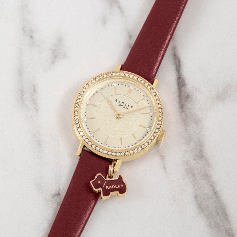 Radley Ladies Watch Red Leather Strap RY21290 Carathea 