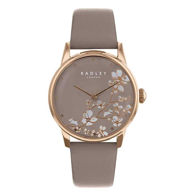 Radley Ladies Watch Flower Dial Mink Strap RY2690A Watches Radley