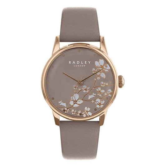 Radley Ladies Watch Flower Dial Mink Strap RY2690A Watches Radley 