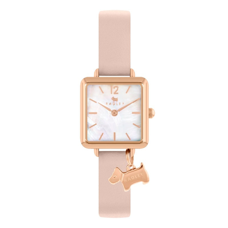 Radley Square Ladies Rose Gold Watch with Pink Strap RY21372 Watches Carathea