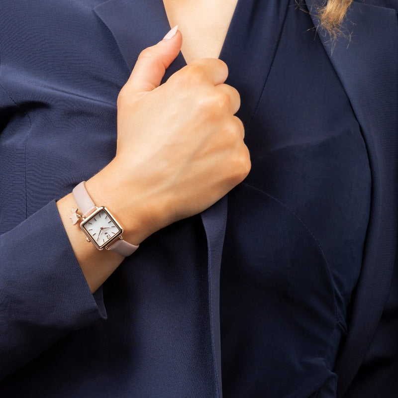 Radley Square Ladies Rose Gold Watch with Pink Strap RY21372 Watches Carathea