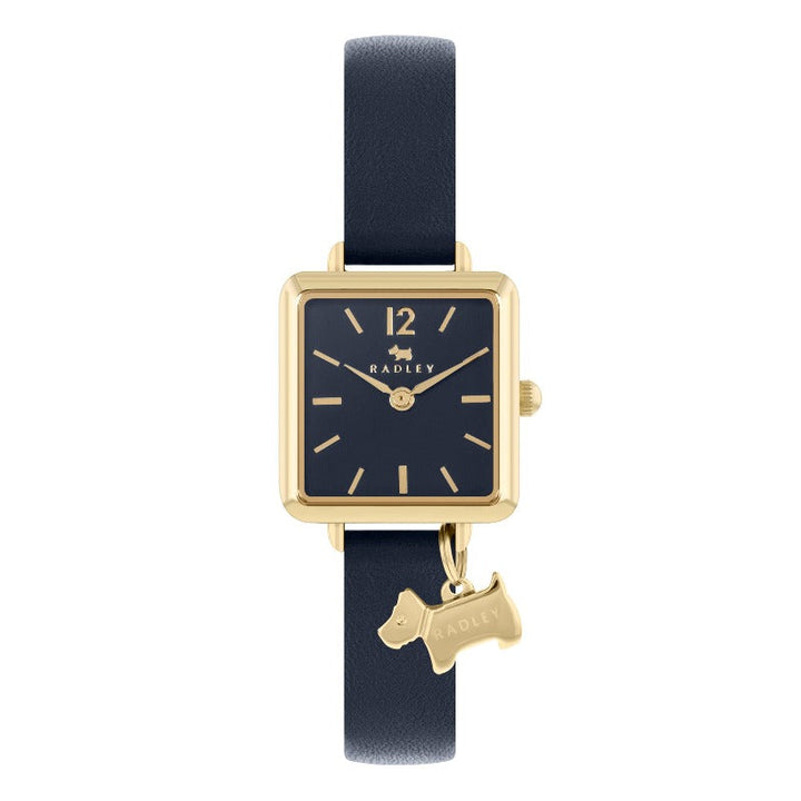 Radley Square Ladies Gold Watch with Ink Strap RY21370 Watches Radley