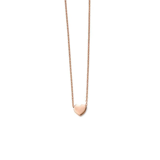 9ct Rose Gold Heart Necklace Jewellery Carathea 