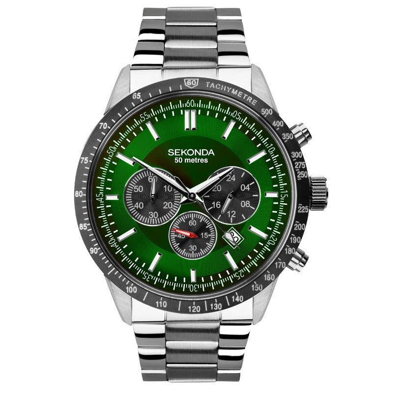 Sekonda men's watch green dial - Carathea jewellers